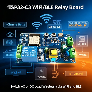 Espressif Esp32 - Placa de relé de 1 canal