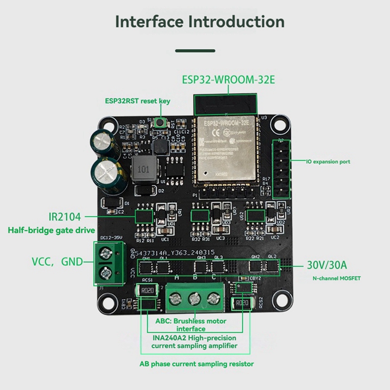 SimpleFOC-placa controladora d - Esp32 Wifi Bluetooth Module reseña y precio