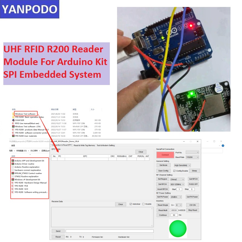 Módulo Lector RFID UHF con Chi - Esp32 Uart Module reseña y precio