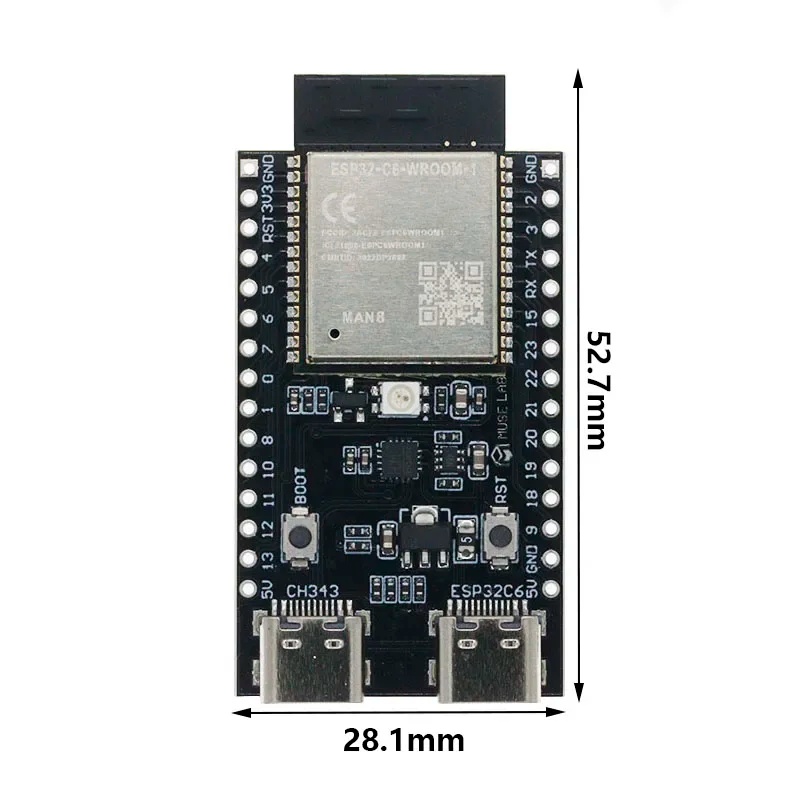 Placa de Desarrollo ESP32-C6,  - Esp32 Development Board reseña y precio